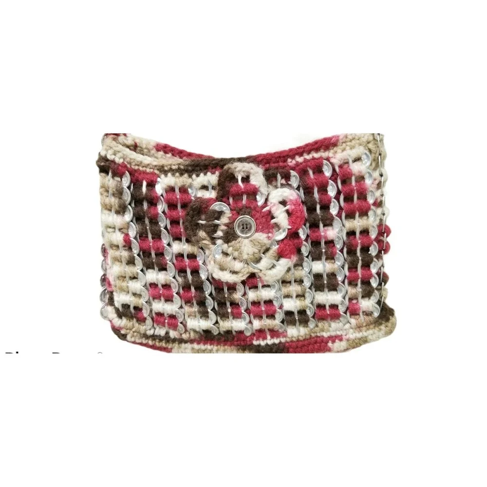 Soda Tab Purse and Coin Wallet Crochet Sling‎